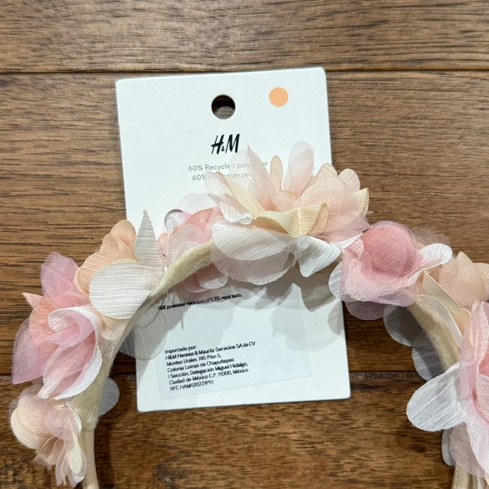 H&M Girls Flowered Headband - NWT